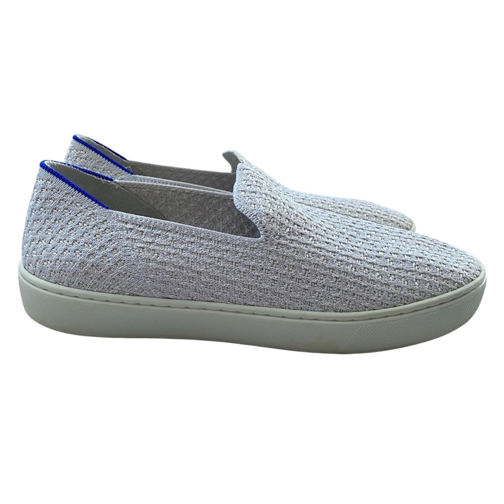 Rothy’s The Original Slip On Sneakers Size 9 Gray Saltwater Honeycomb Weave